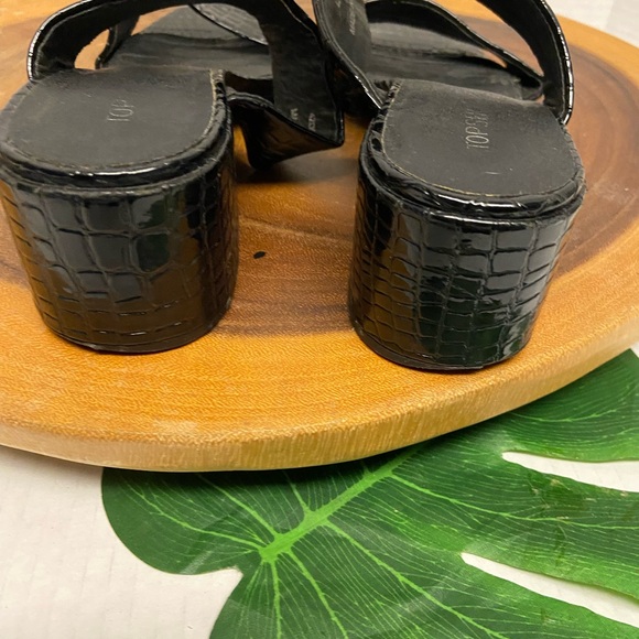 Top Shop faux Reptile Block Heels - Picture 5 of 9